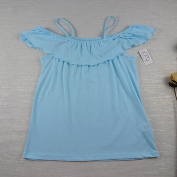 🎯5/$30 NWT Children's Place Girls Off-Shoulder  Top Blouse Cold Shoulder XL - Picture 3 of 6
